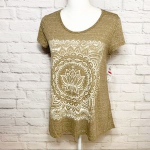 NWT Womens Style & Co lotus hi-lo tunic top